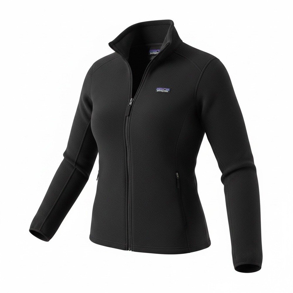 Patagonia Synchilla Full Zip Fleece Jacket Womens XL Black 22991 Midweight Soft‎